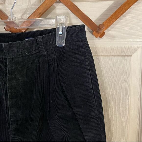 Liz Claiborne Black Corduroy Pants Straight-Leg - Picture 3 of 6